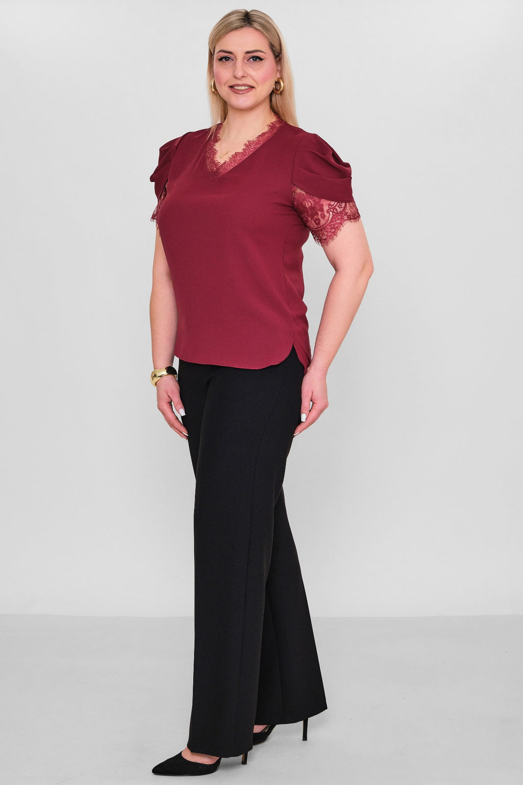 Welike - Plus Size Blouse (WLK26Y1467) - 8690200162503