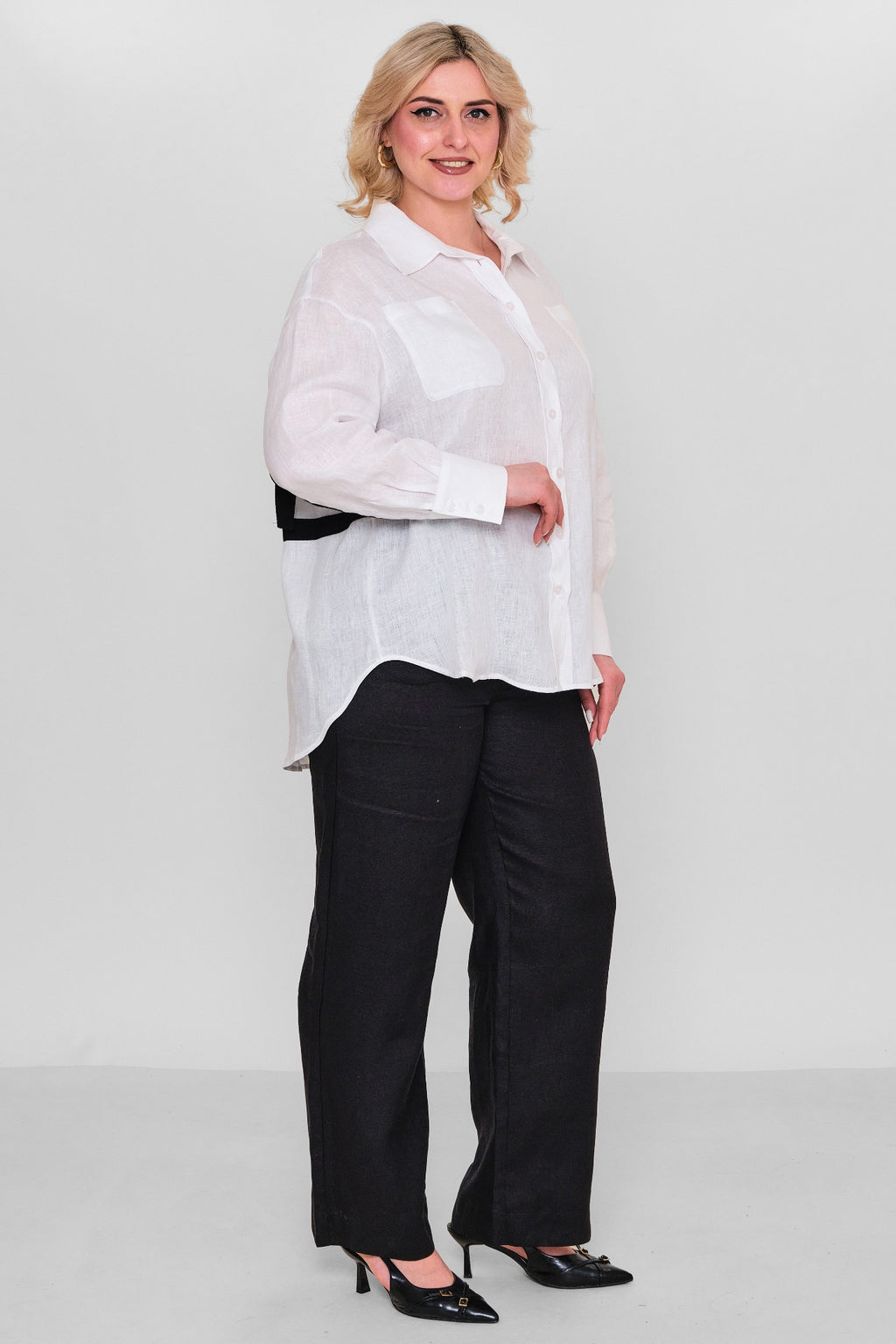 Salkim - Plus Size Shirt (SLK26Y36327BB) - 8690200163708