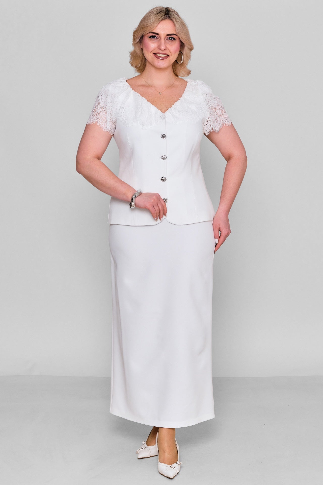 Welike - Plus Size Suit (WLK26T8398) - 8690200163784