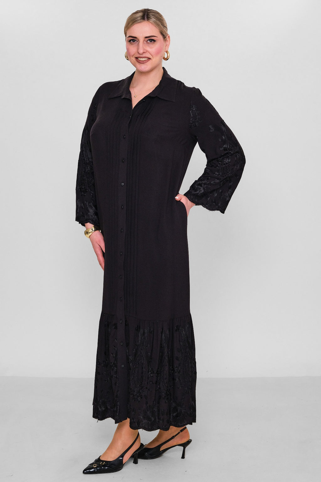 Ebberro - Plus Size Dress (EBR26Y10126BB) - 8690200164903