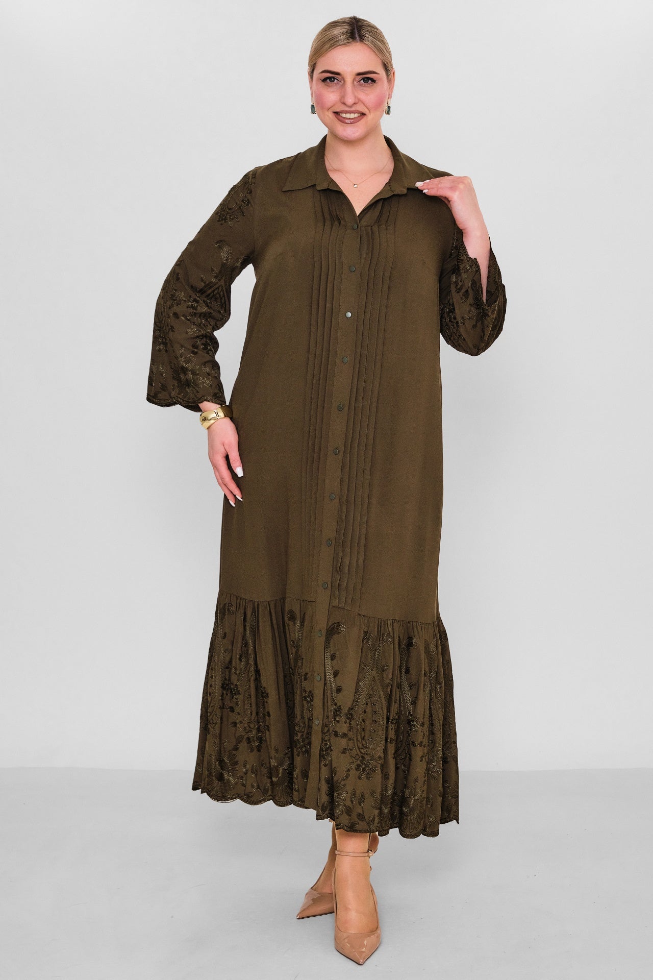 Ebberro - Plus Size Dress (EBR26Y10126BB) - 8690200164910
