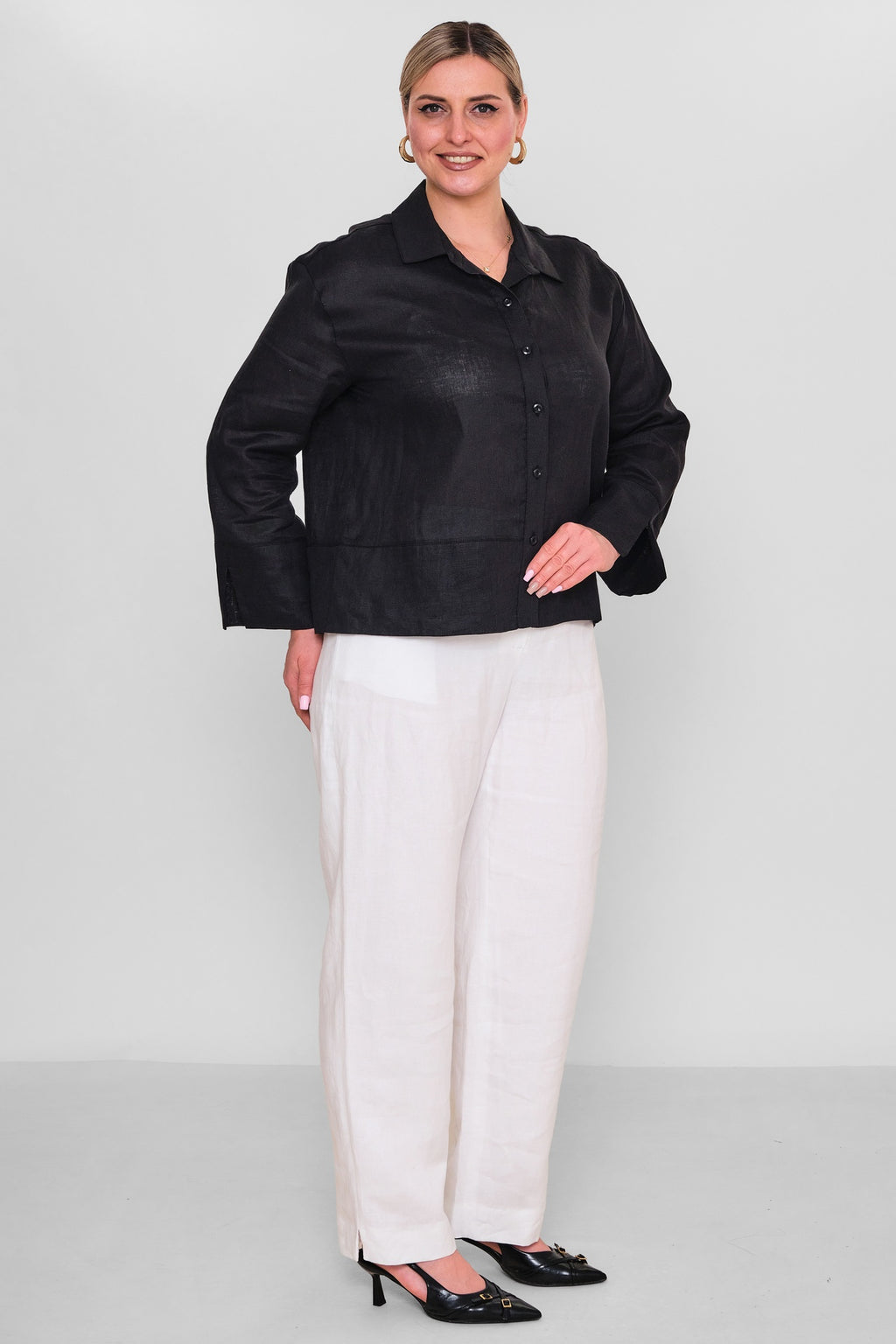 Salkim - Plus Size Shirt (SLK26Y36030BB) - 8690200166525