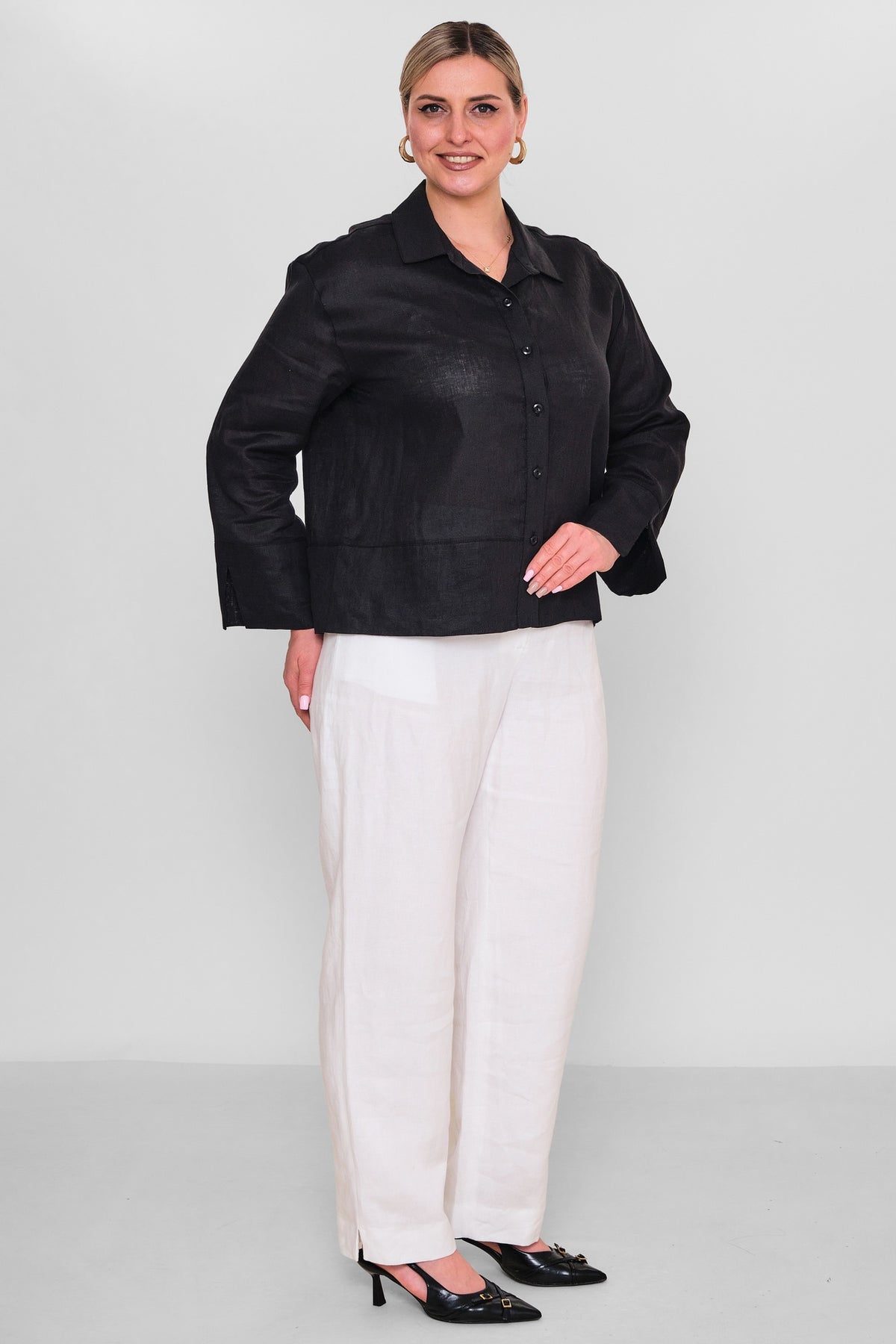 Salkim - Plus Size Shirt (SLK26Y36030BB) - 8690200166525