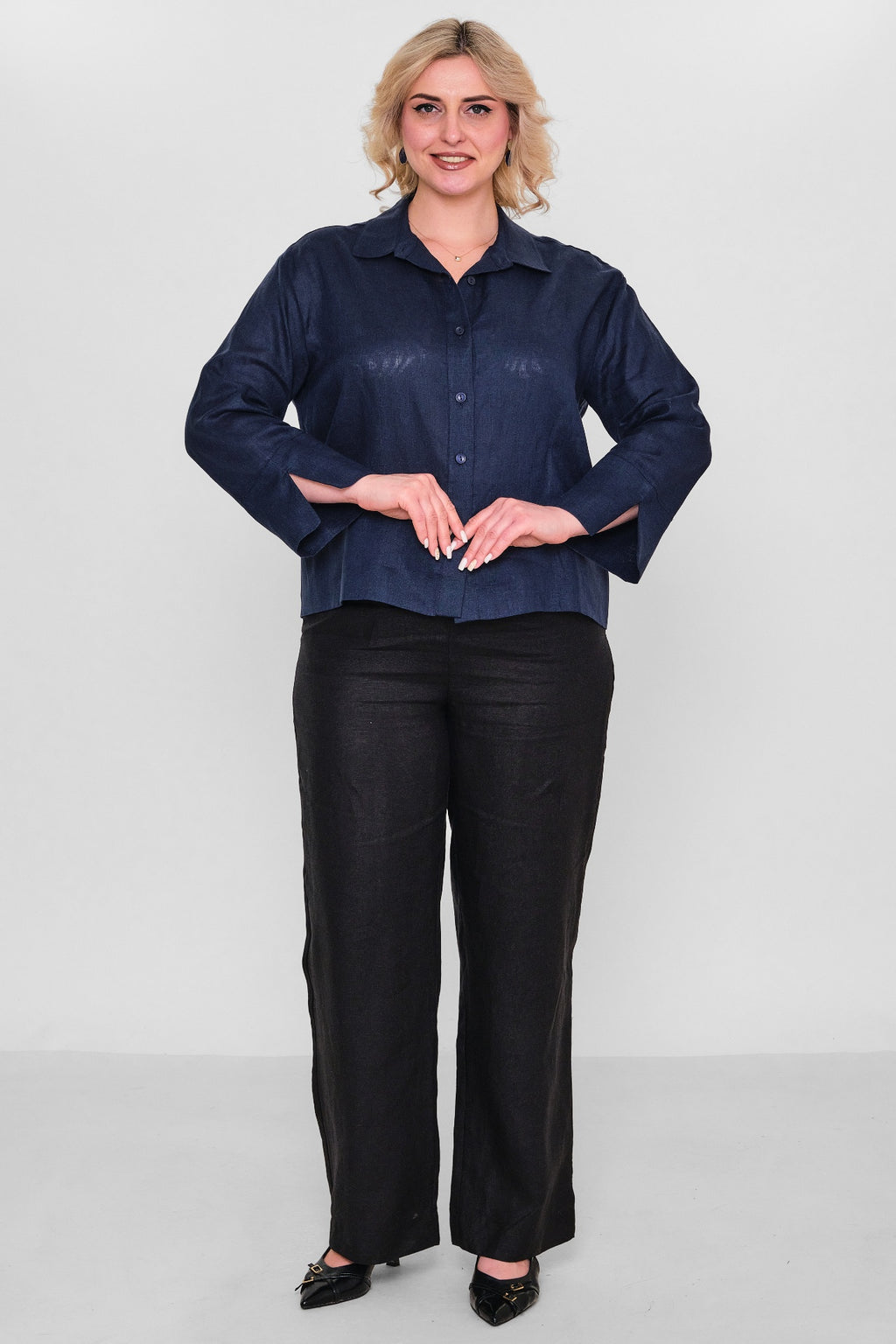Salkim - Plus Size Shirt (SLK26Y36030BB) - 8690200166549