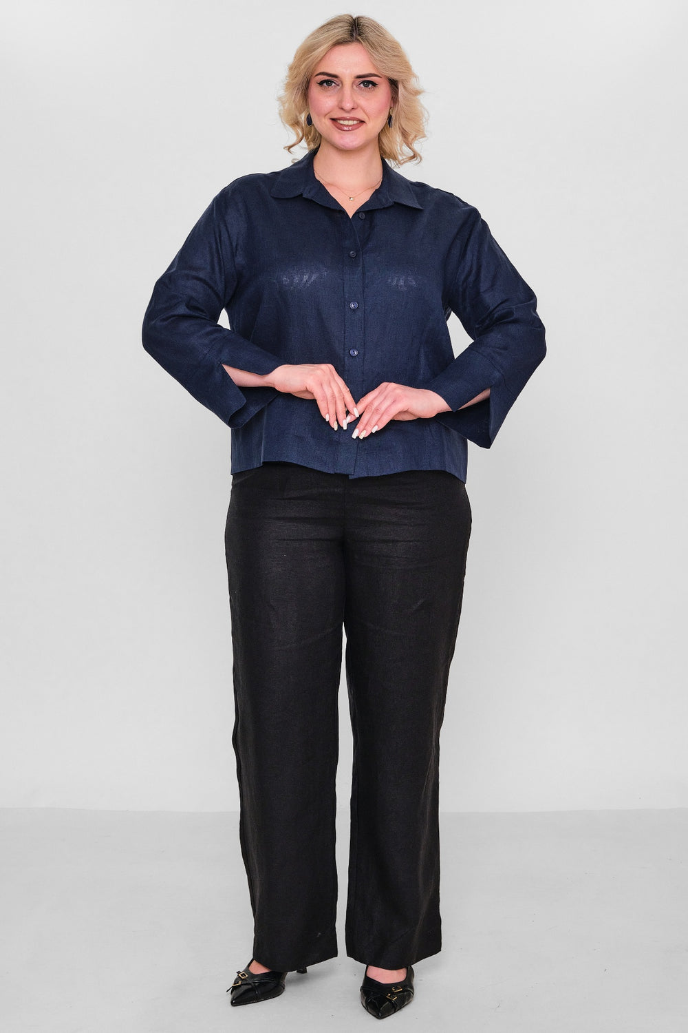 Salkim - Plus Size Shirt (SLK26Y36030BB) - 8690200166549
