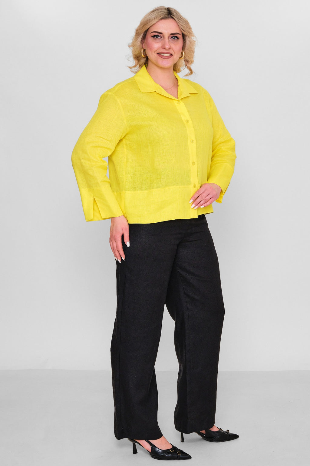 Salkim - Plus Size Shirt (SLK26Y36030BB) - 8690200166563