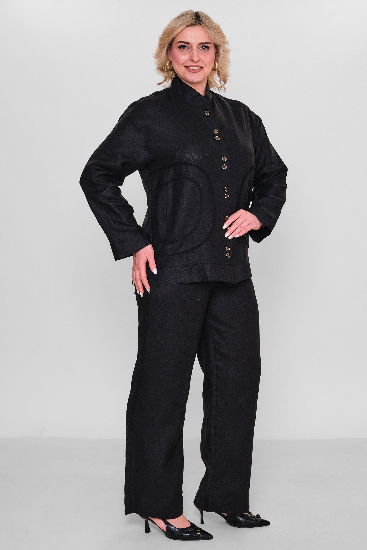 Salkim - Plus Size Suit (SLK26Y66154BB) - 8690200167027