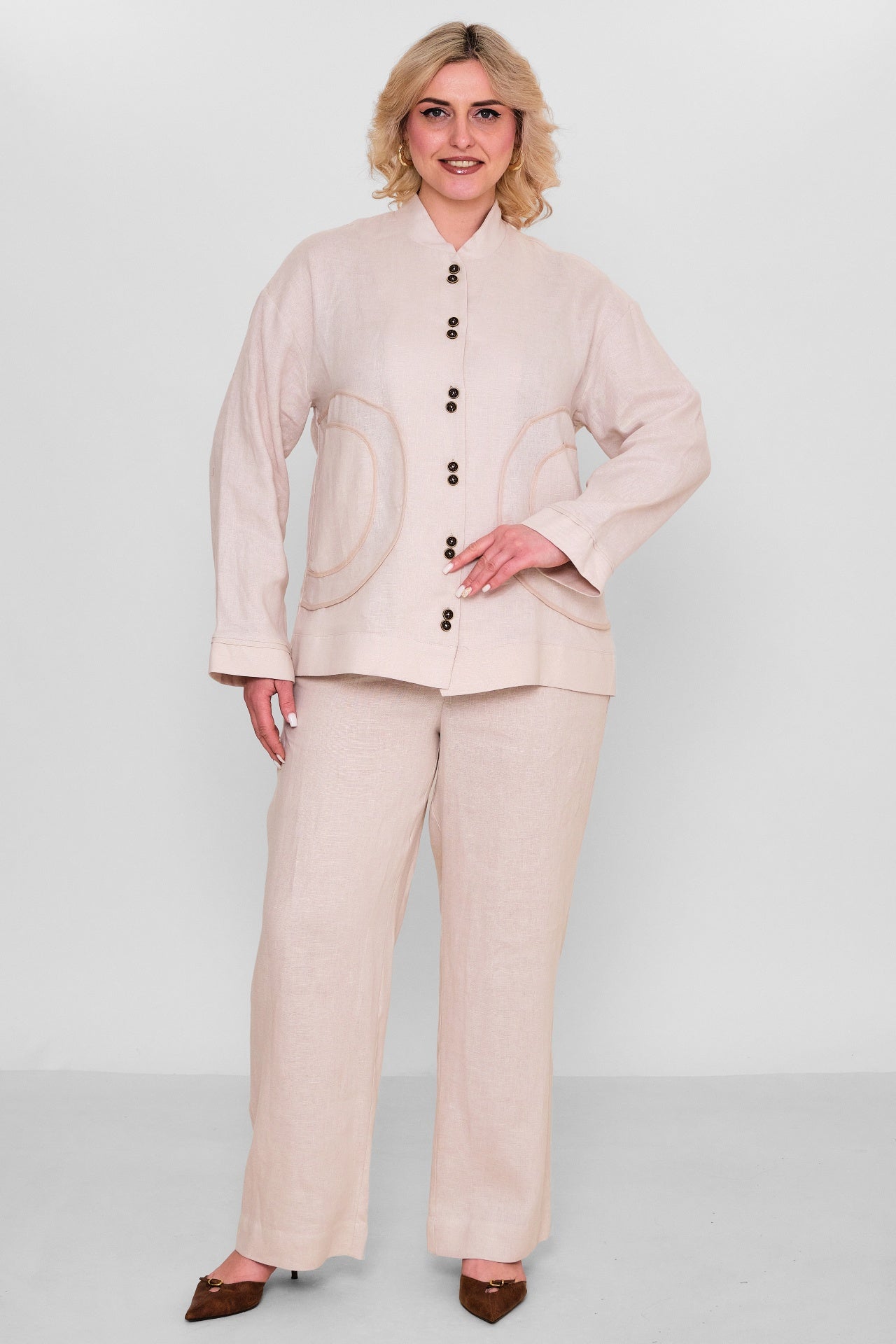 Salkim - Plus Size Suit (SLK26Y66154BB) - 8690200167034