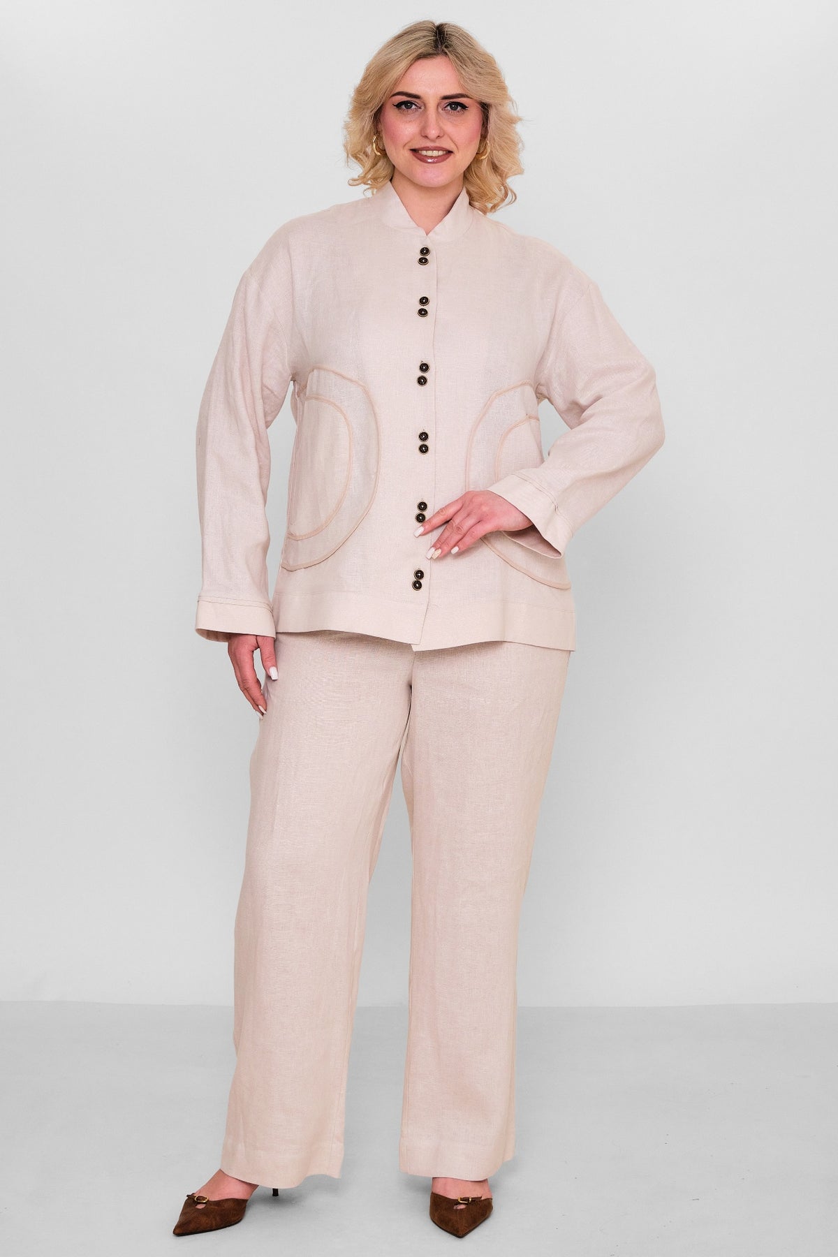 Salkim - Plus Size Suit (SLK26Y66154BB) - 8690200167034
