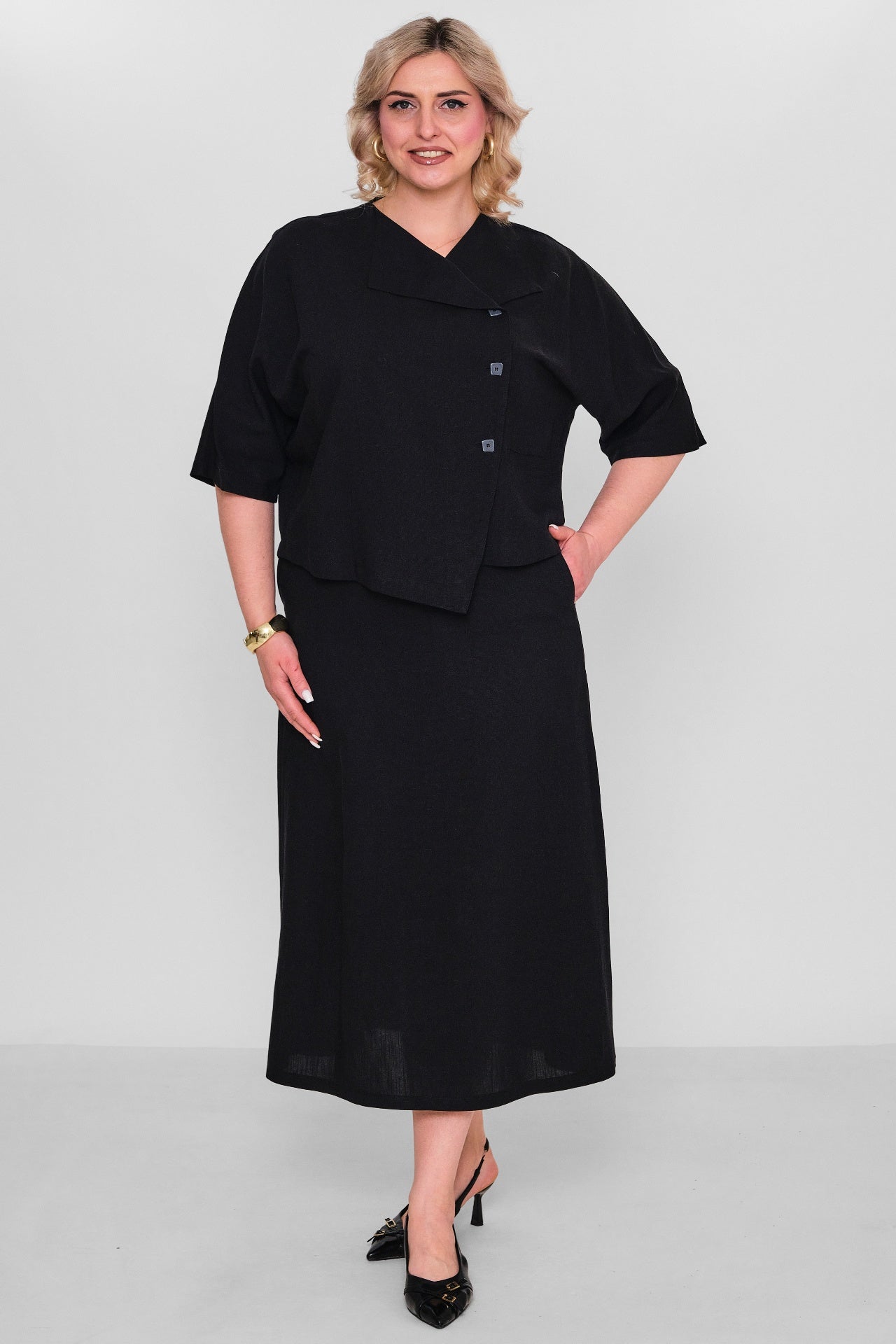 Salkim - Plus Size Suit (SLK26Y66080BB) - 8690200168987