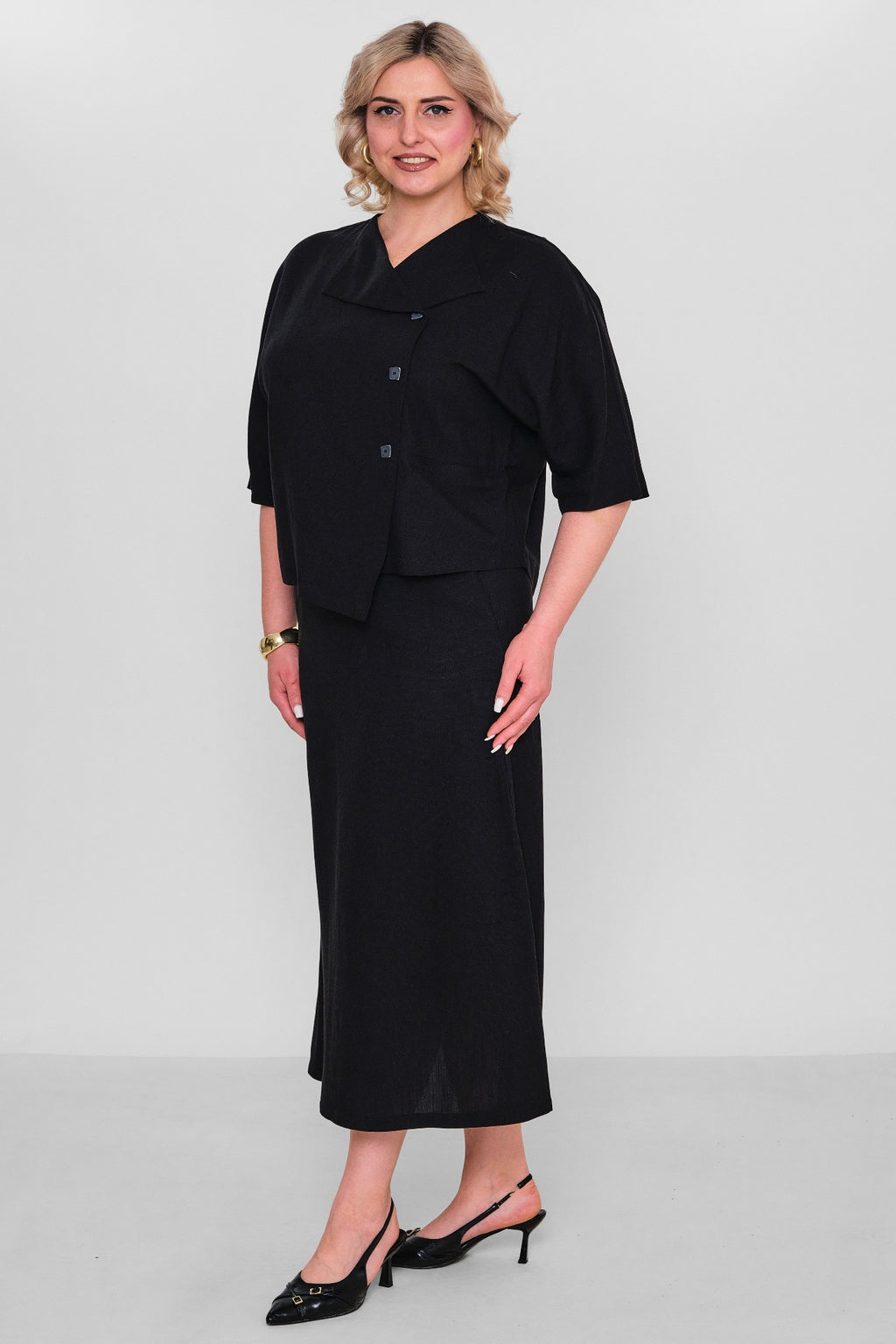 Salkim - Plus Size Suit (SLK26Y66080BB) - 8690200168987