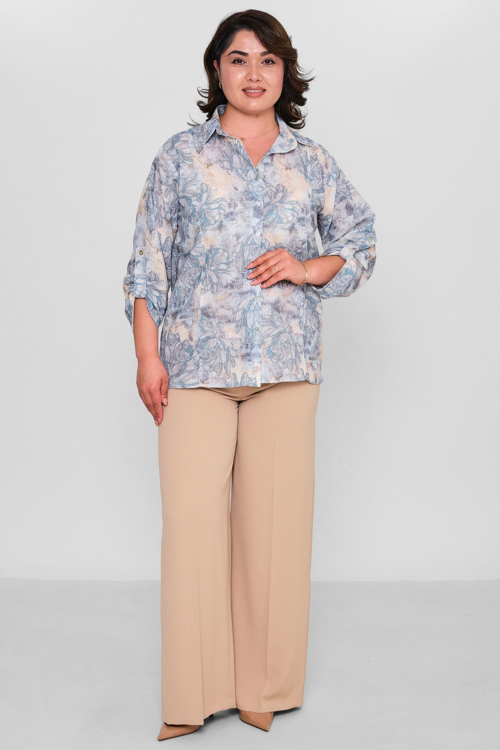 Selen - Plus Size Blouse (SLN26Y360317) - 8690200169229