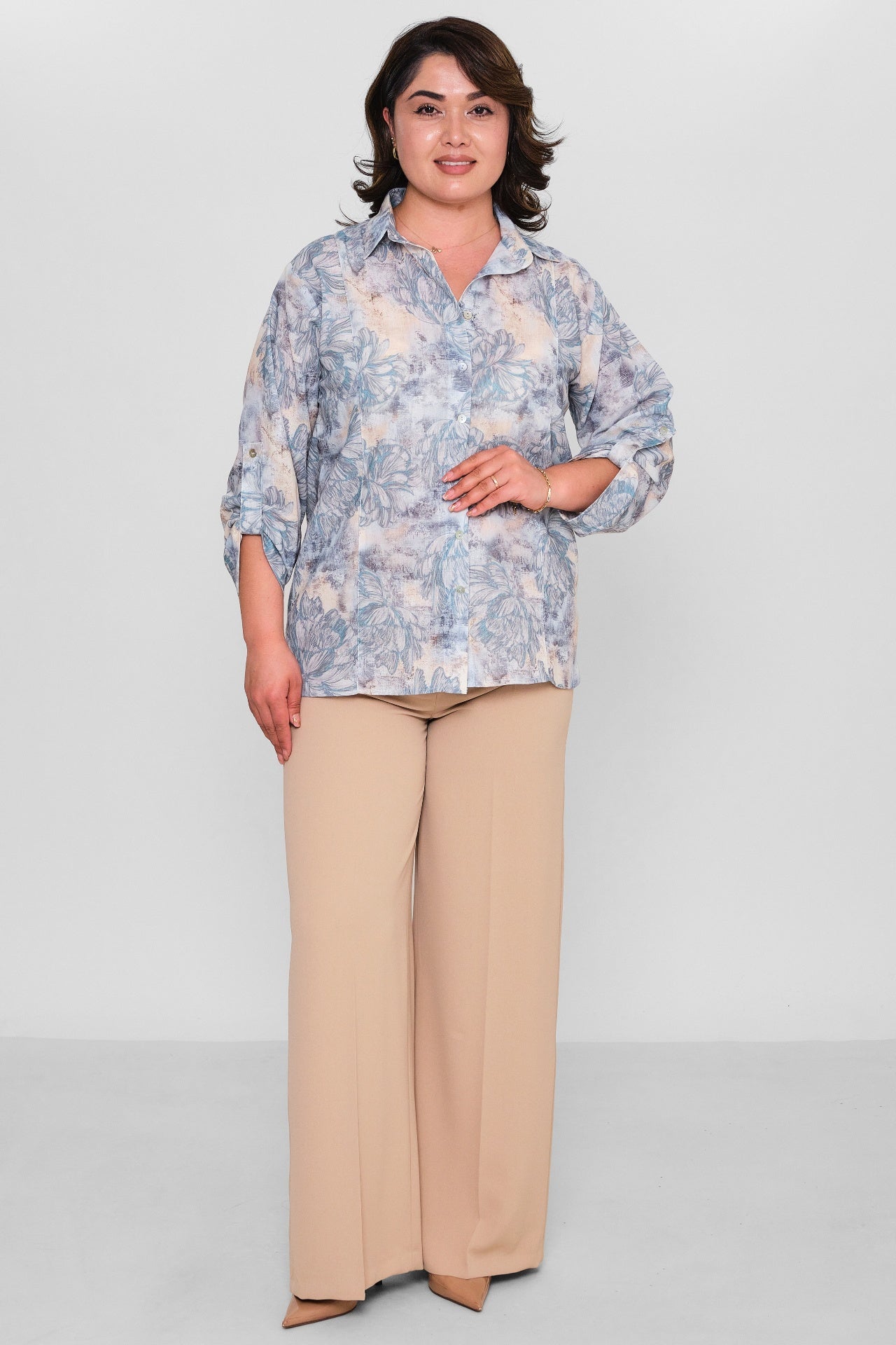 Selen - Plus Size Blouse (SLN26Y360317) - 8690200169229