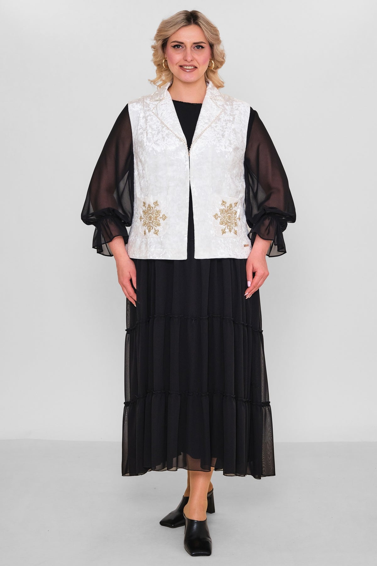 Ksas - Extended Plus Size Cardigan (KSAS4131-1) - 8690200171529