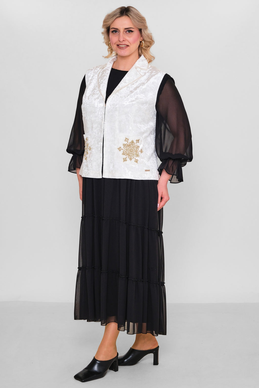 Ksas - Extended Plus Size Cardigan (KSAS4131-1) - 8690200171529