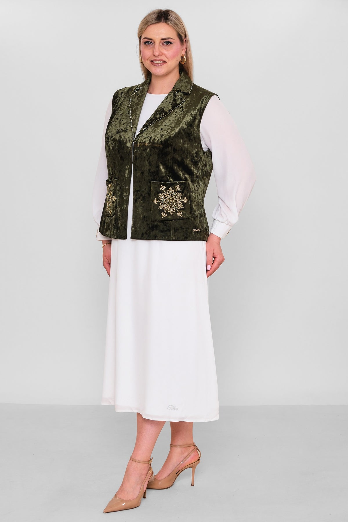 Ksas - Extended Plus Size Cardigan (KSAS4131-1) - 8690200171536