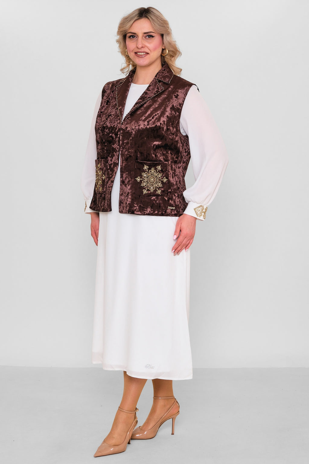 Ksas - Extended Plus Size Cardigan (KSAS4131-1) - 8690200171543