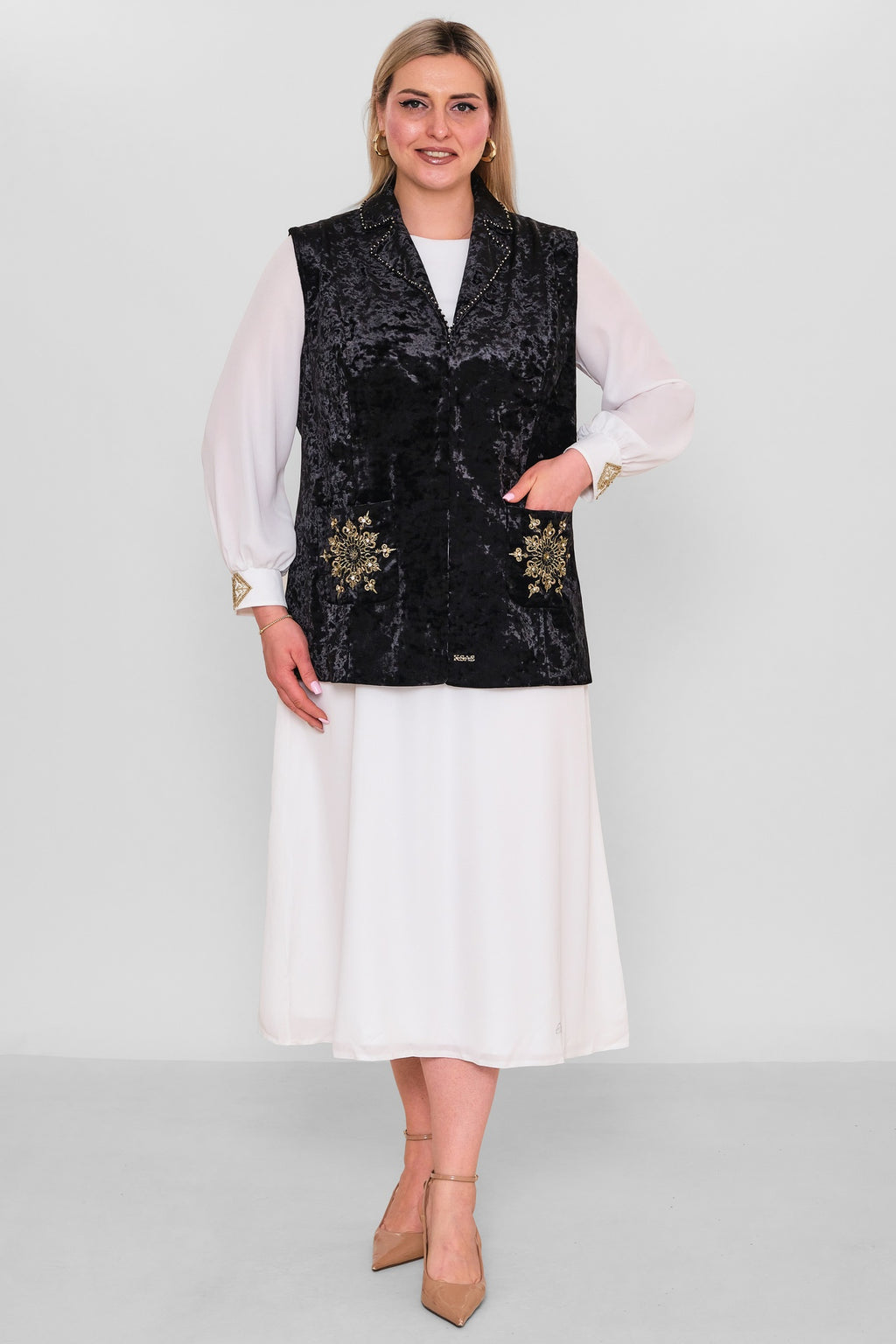 Ksas - Extended Plus Size Waistcoat (KSAS4177-1) - 8690200171550