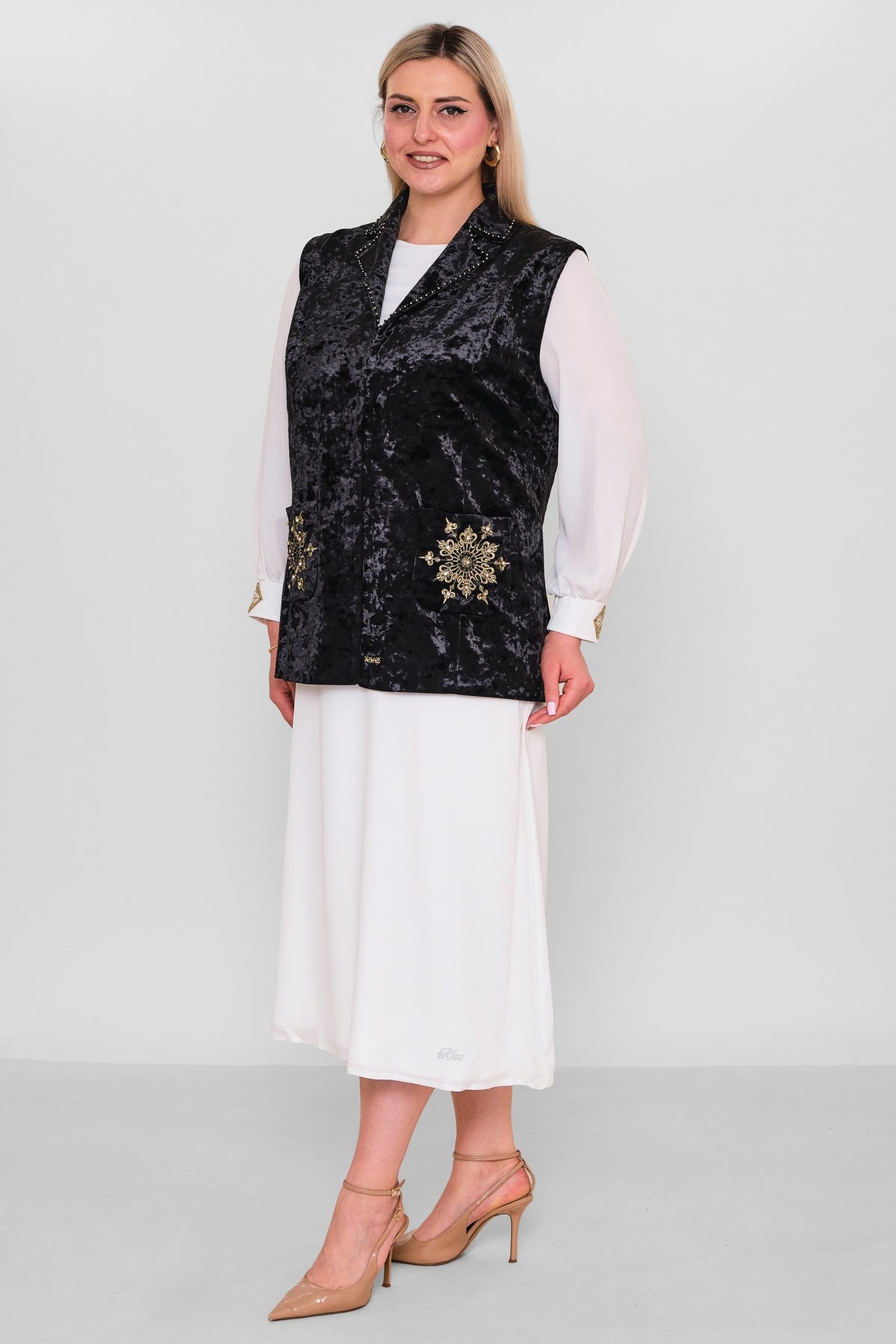 Ksas - Extended Plus Size Waistcoat (KSAS4177-1) - 8690200171550