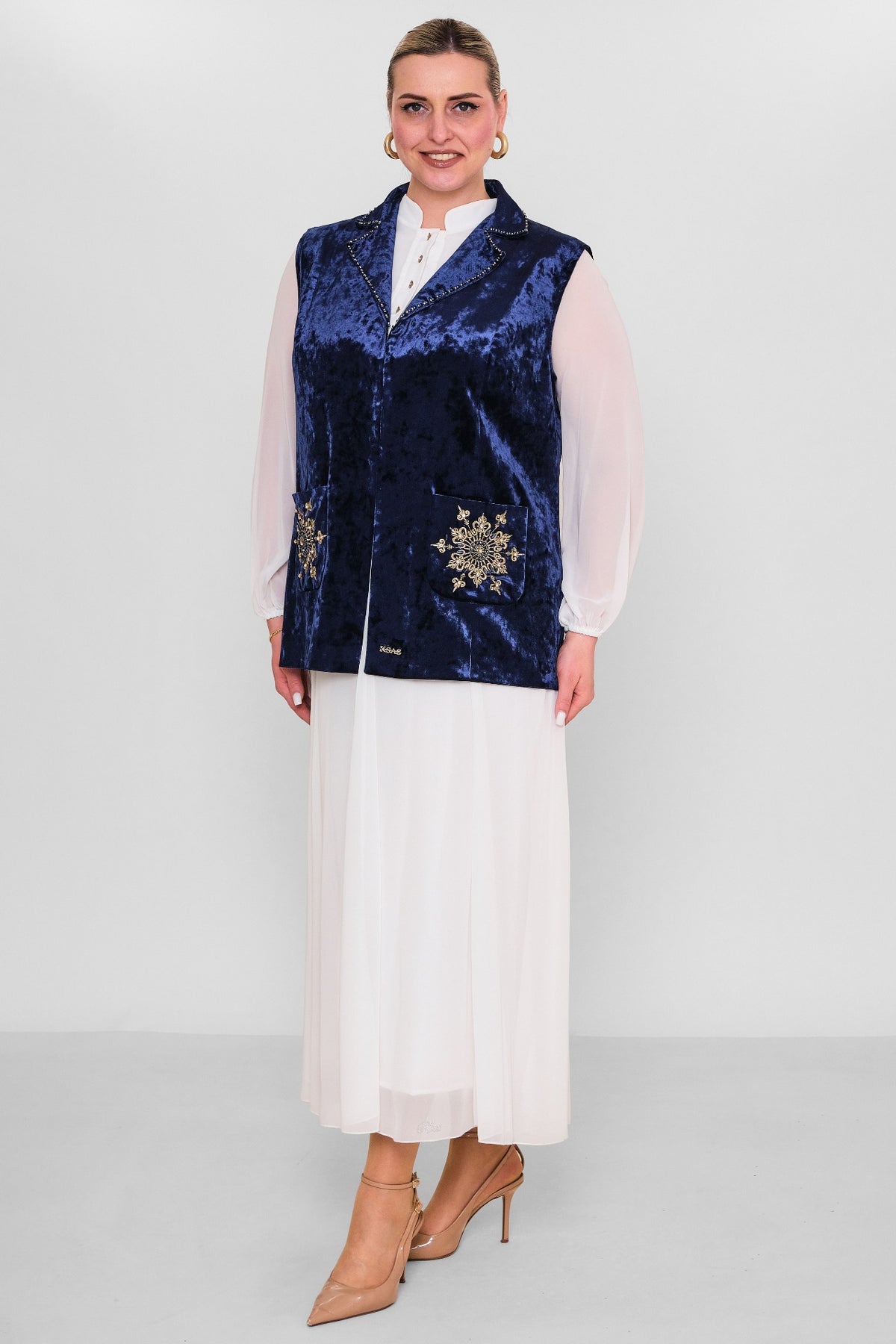 Ksas - Extended Plus Size Waistcoat (KSAS4177-1)