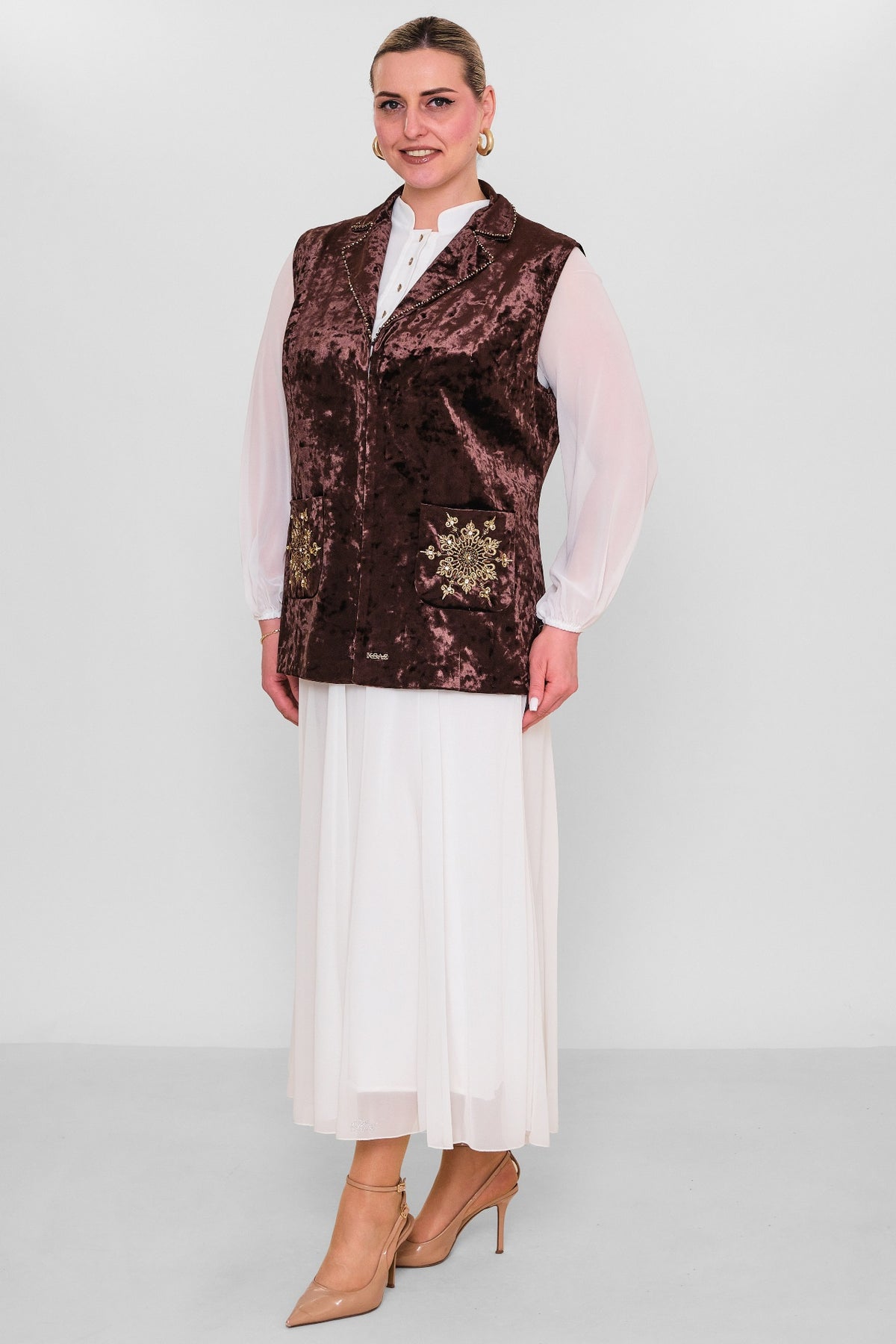 Ksas - Extended Plus Size Waistcoat (KSAS4177-1) - 8690200171574