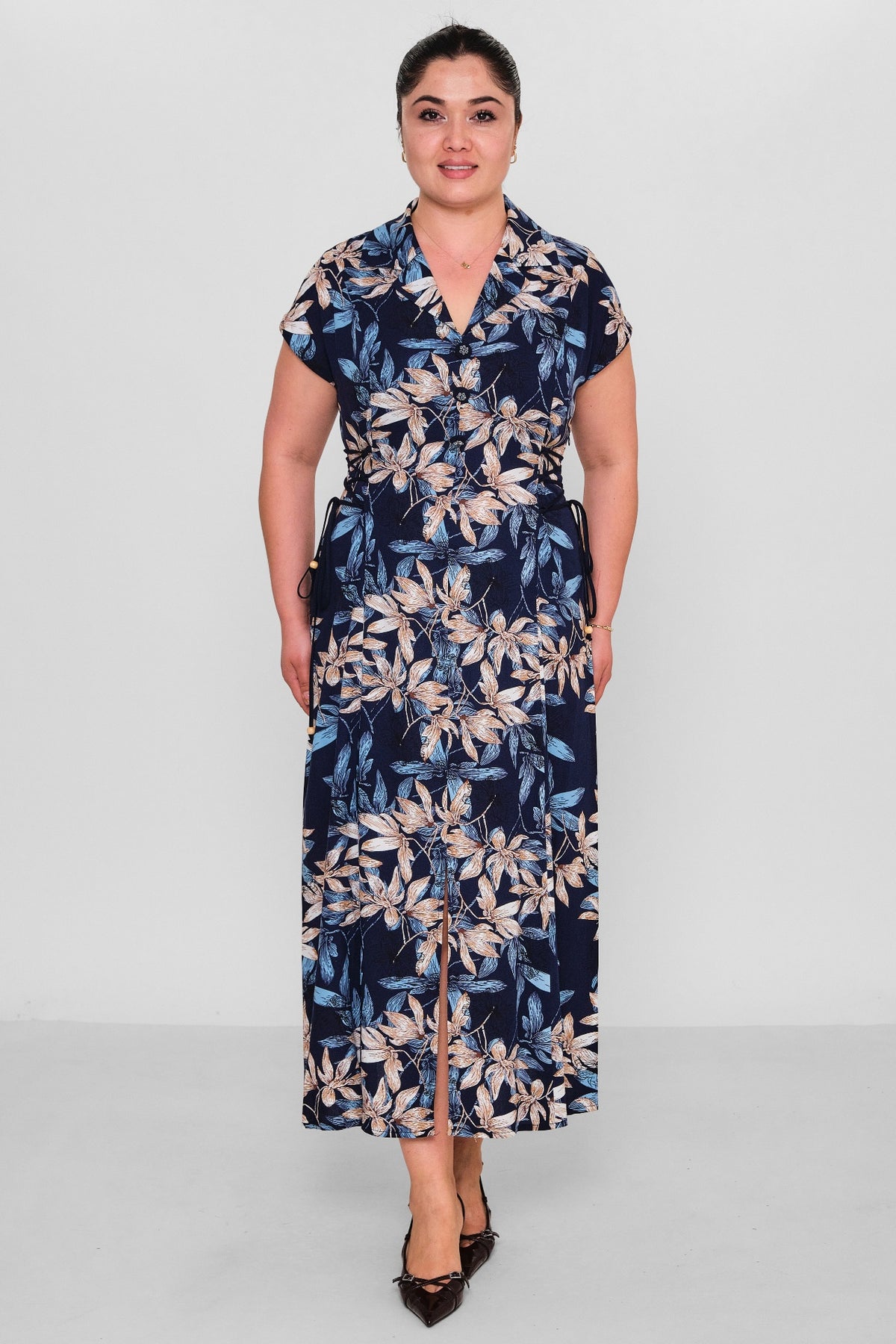 Dress Port - Plus Size Dress (DSP26Y5753) - 8690200177392