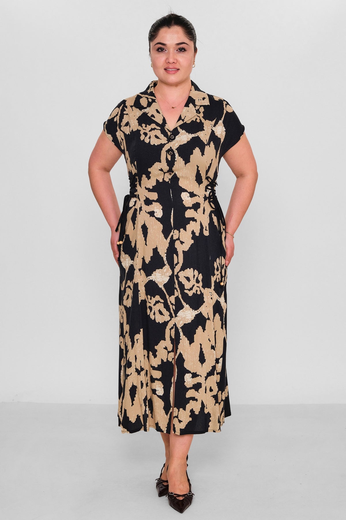 Dress Port - Plus Size Dress (DSP26Y5753) - 8690200177439