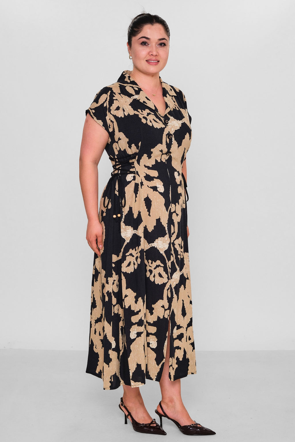 Dress Port - Plus Size Dress (DSP26Y5753) - 8690200177439