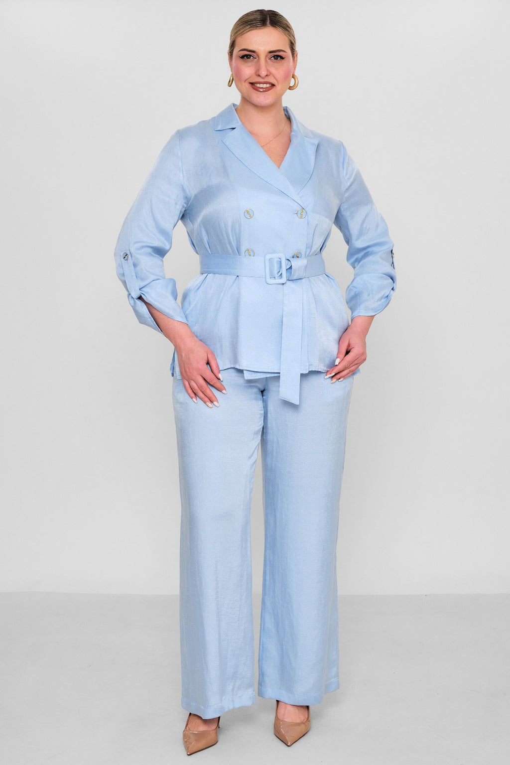 Salkim - Plus Size Suit (SLK26Y66299BB) - 8690200177569