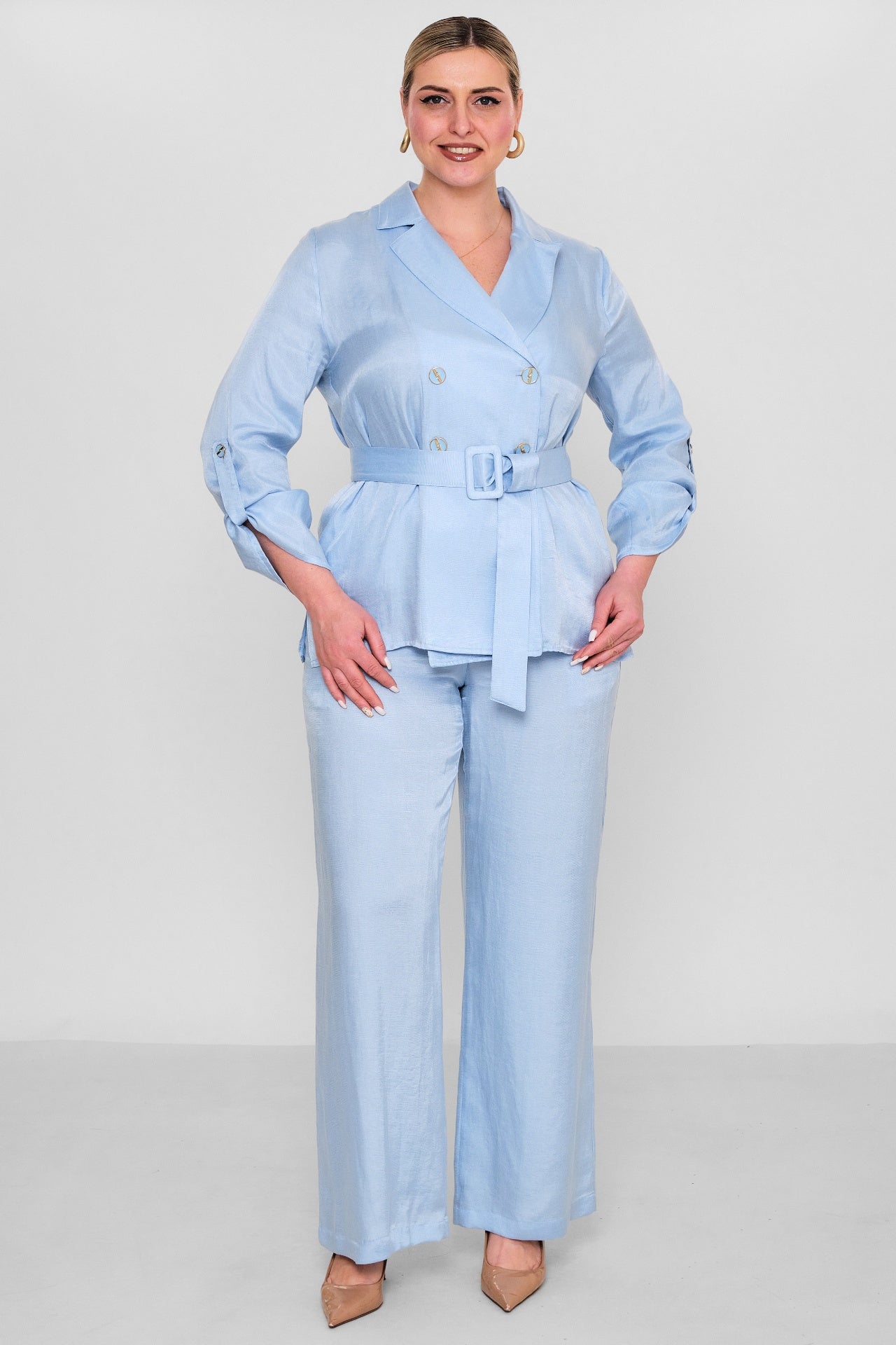 Salkim - Plus Size Suit (SLK26Y66299BB) - 8690200177569