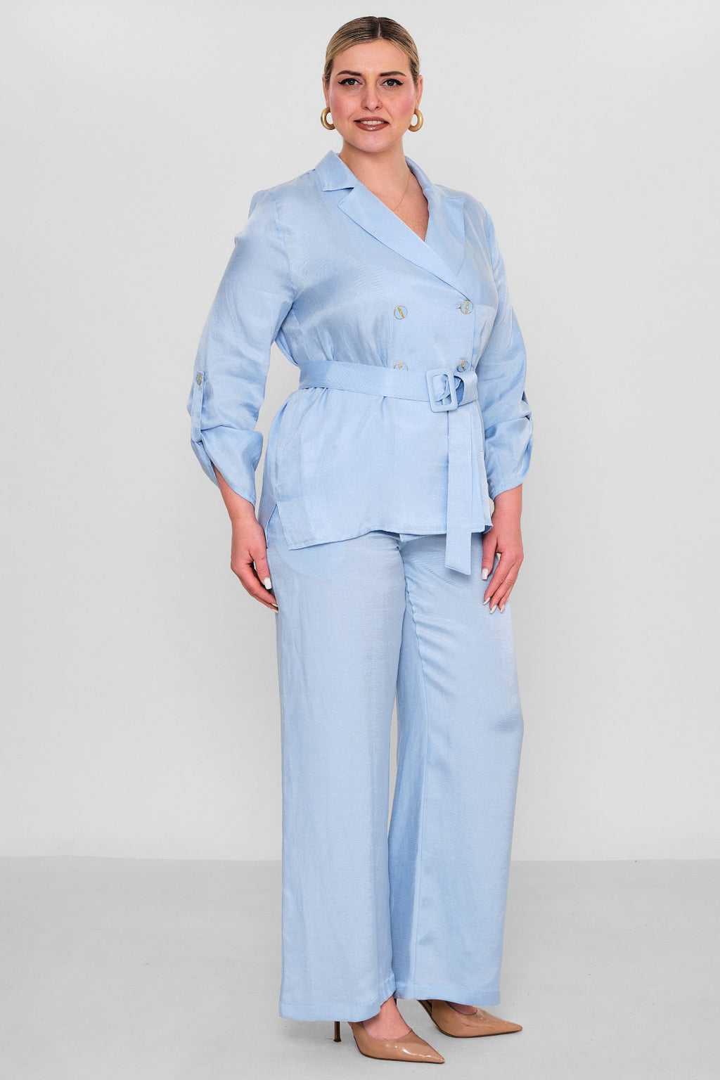 Salkim - Plus Size Suit (SLK26Y66299BB) - 8690200177569