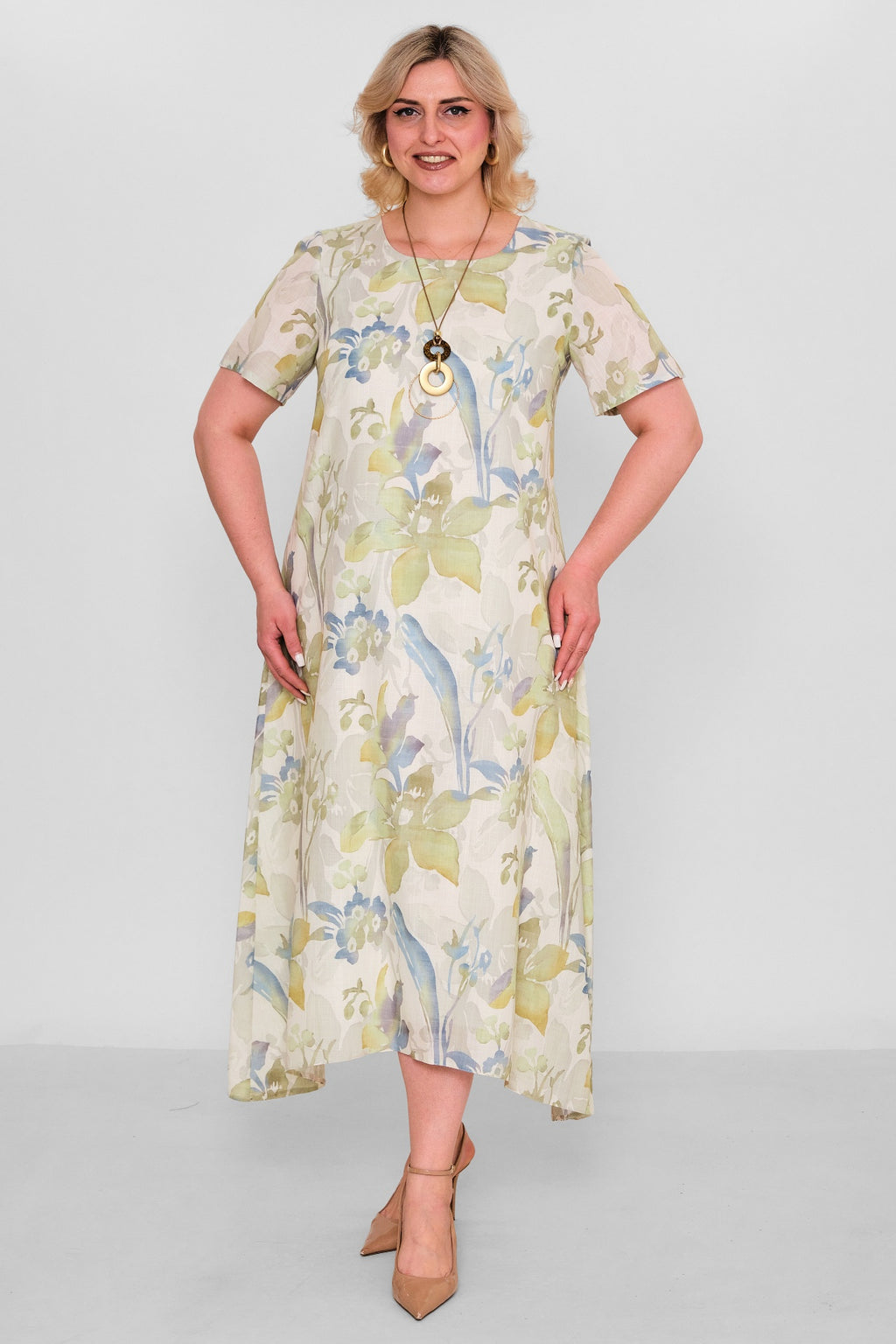 Ksas - Plus Size Dress (KSAS32398) - 8690200177897