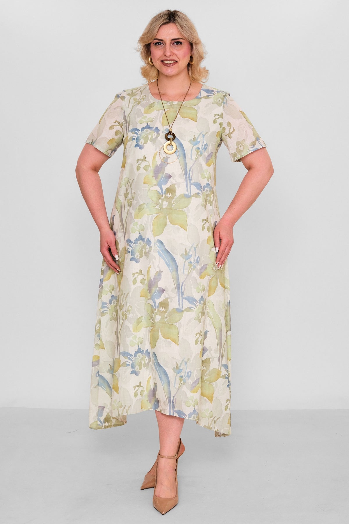 Ksas - Plus Size Dress (KSAS32398) - 8690200177897