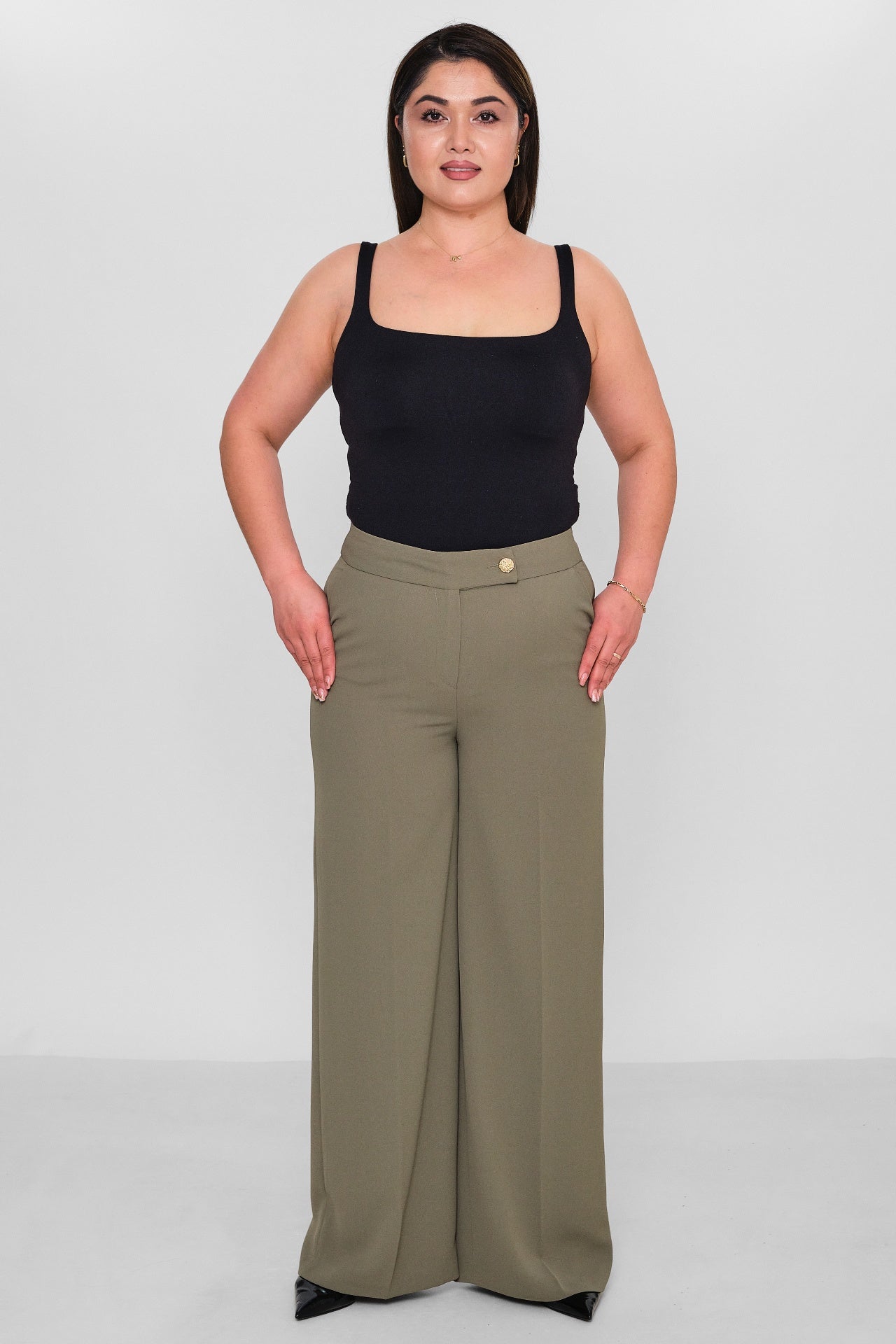 Selen - Plus Size Trousers (SLN26Y11876) - 8690200177927