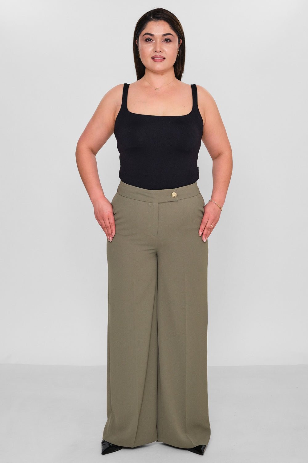 Selen - Plus Size Trousers (SLN26Y11876) - 8690200177927