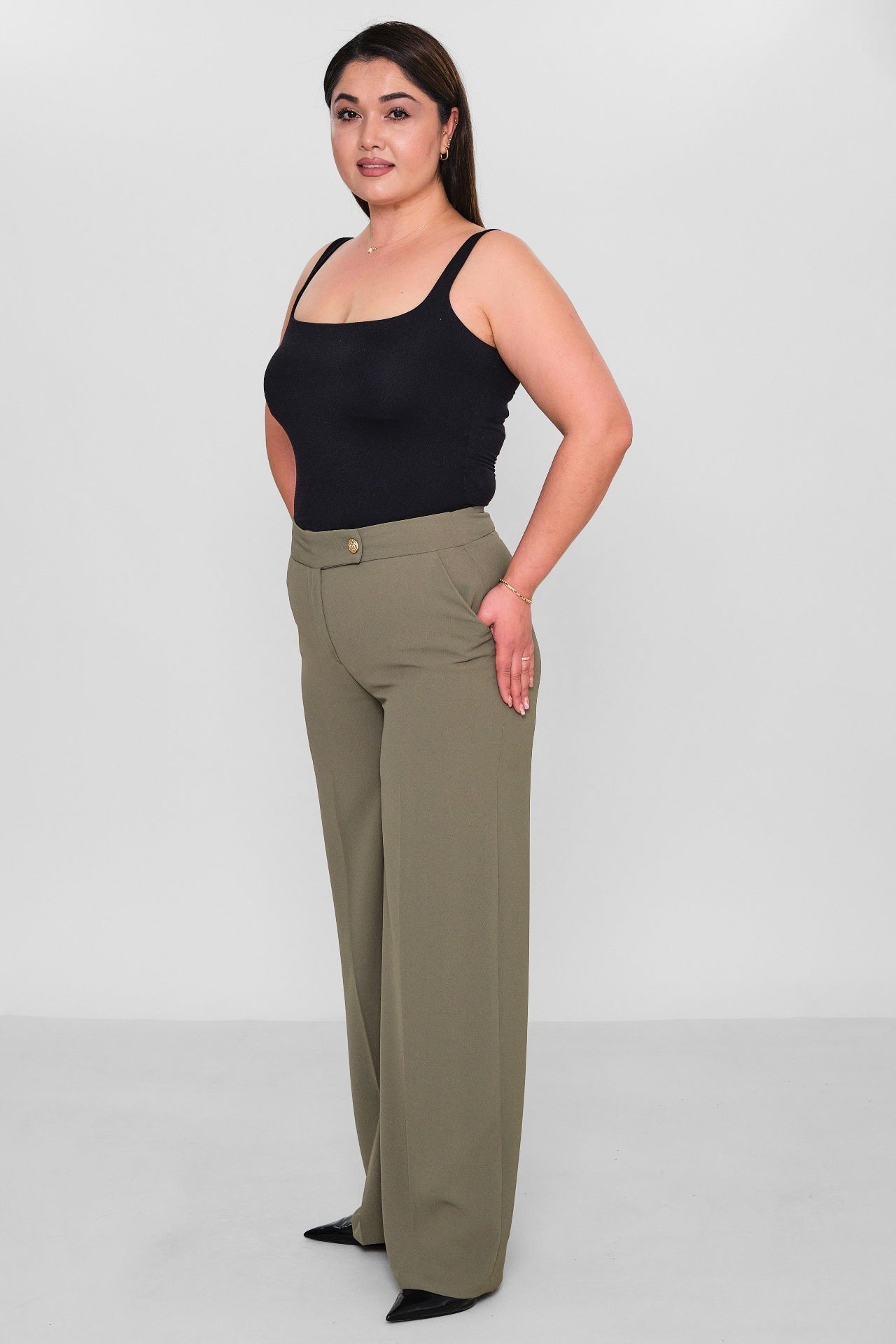 Selen - Plus Size Trousers (SLN26Y11876) - 8690200177927