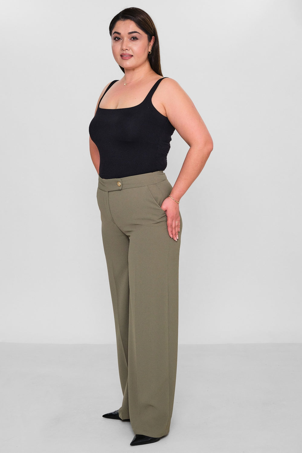 Selen - Plus Size Trousers (SLN26Y11876) - 8690200177927