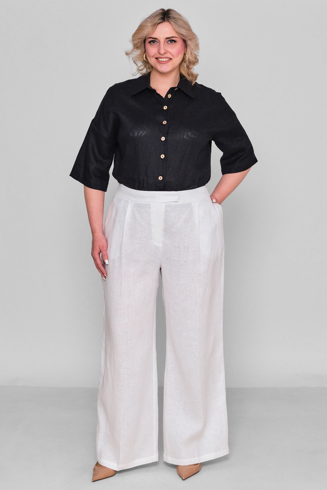 Laluce - Plus Size Trousers (L2.Y26.PNT.2P241) - 8690200178436