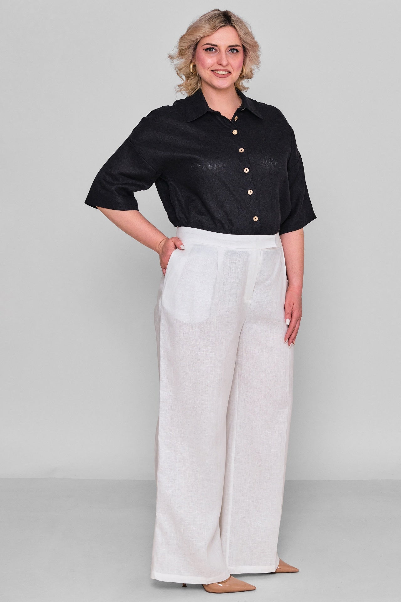 Laluce - Plus Size Trousers (L2.Y26.PNT.2P241) - 8690200178436