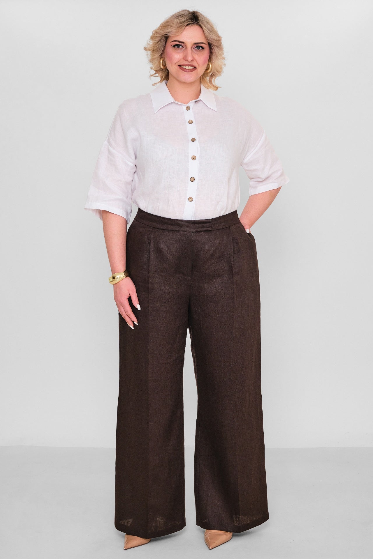Laluce - Plus Size Trousers (L2.Y26.PNT.2P241) - 8690200178443