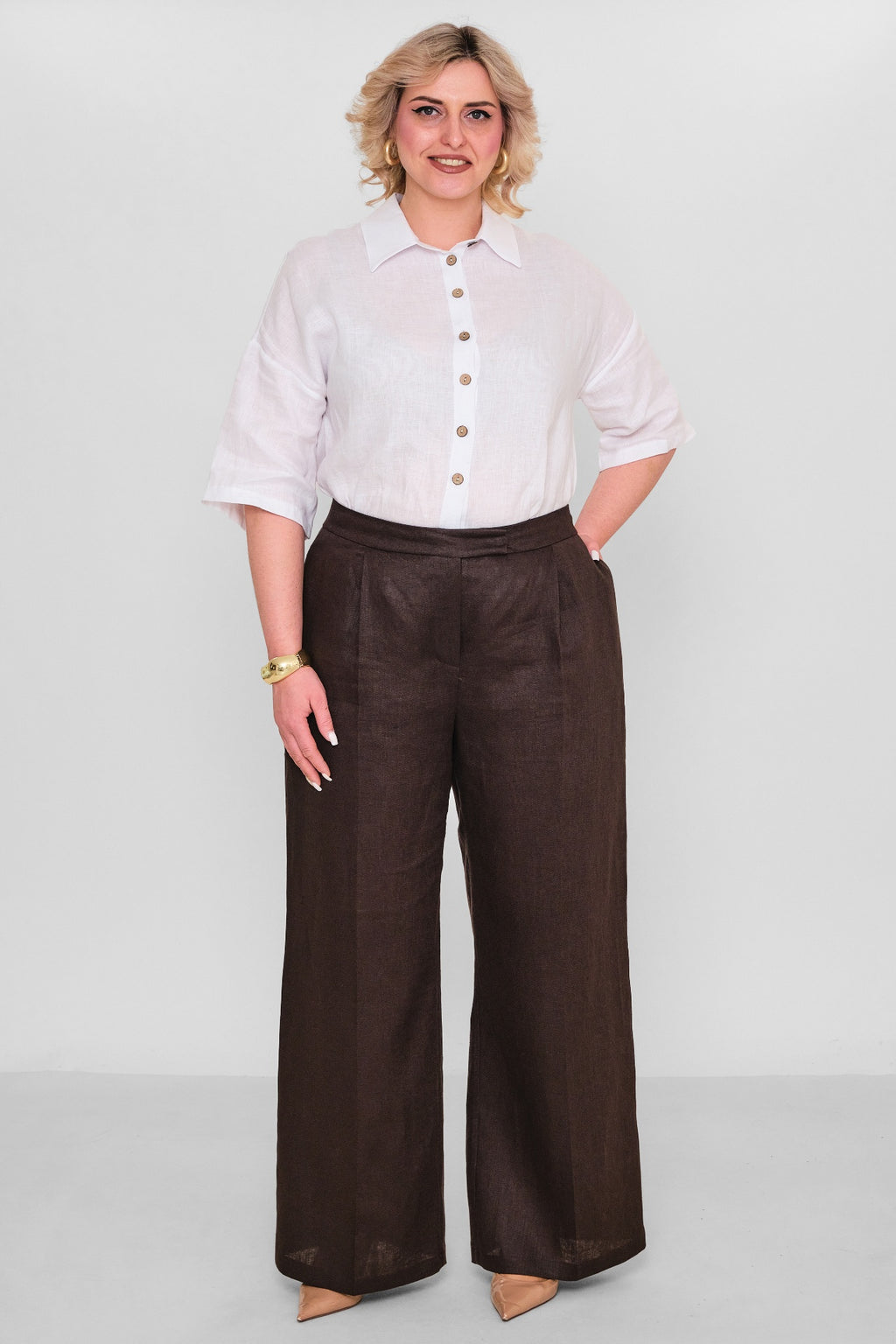 Laluce - Plus Size Trousers (L2.Y26.PNT.2P241) - 8690200178443