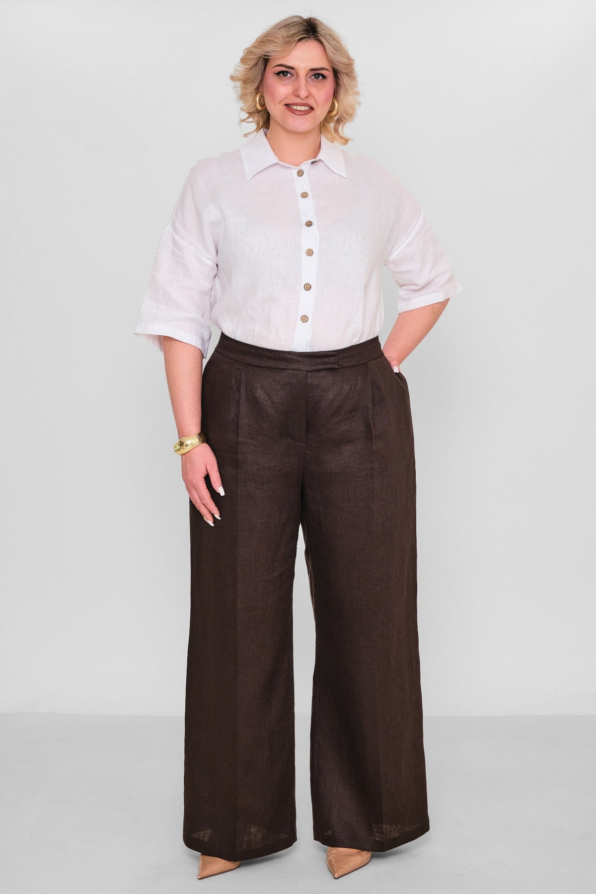 Laluce - Plus Size Trousers (L2.Y26.PNT.2P241) - 8690200178443