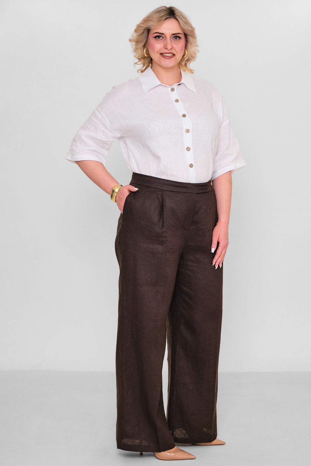 Laluce - Plus Size Trousers (L2.Y26.PNT.2P241) - 8690200178443