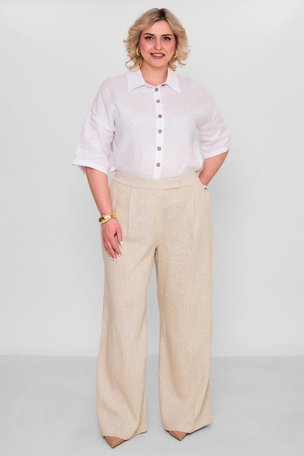 Laluce - Plus Size Trousers (L2.Y26.PNT.2P241) - 8690200178450