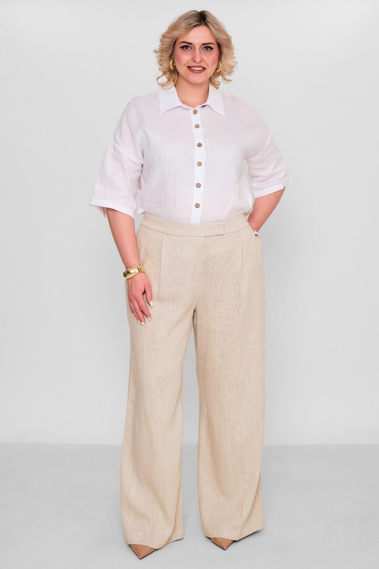 Laluce - Plus Size Trousers (L2.Y26.PNT.2P241) - 8690200178450