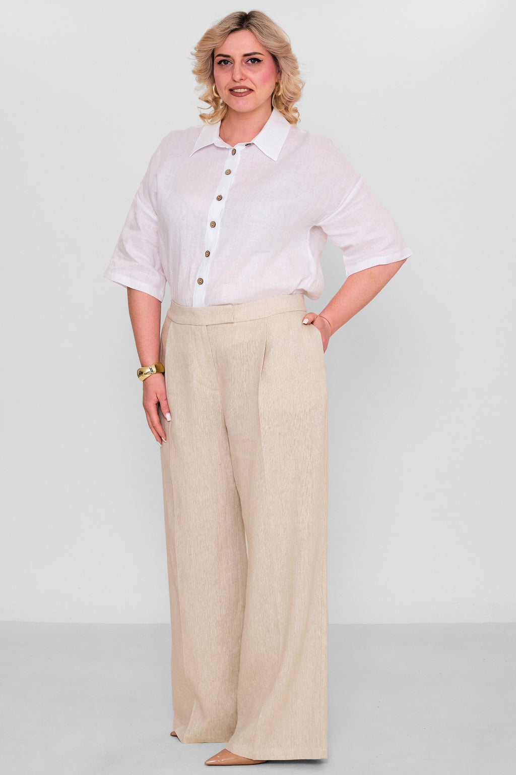 Laluce - Plus Size Trousers (L2.Y26.PNT.2P241) - 8690200178450