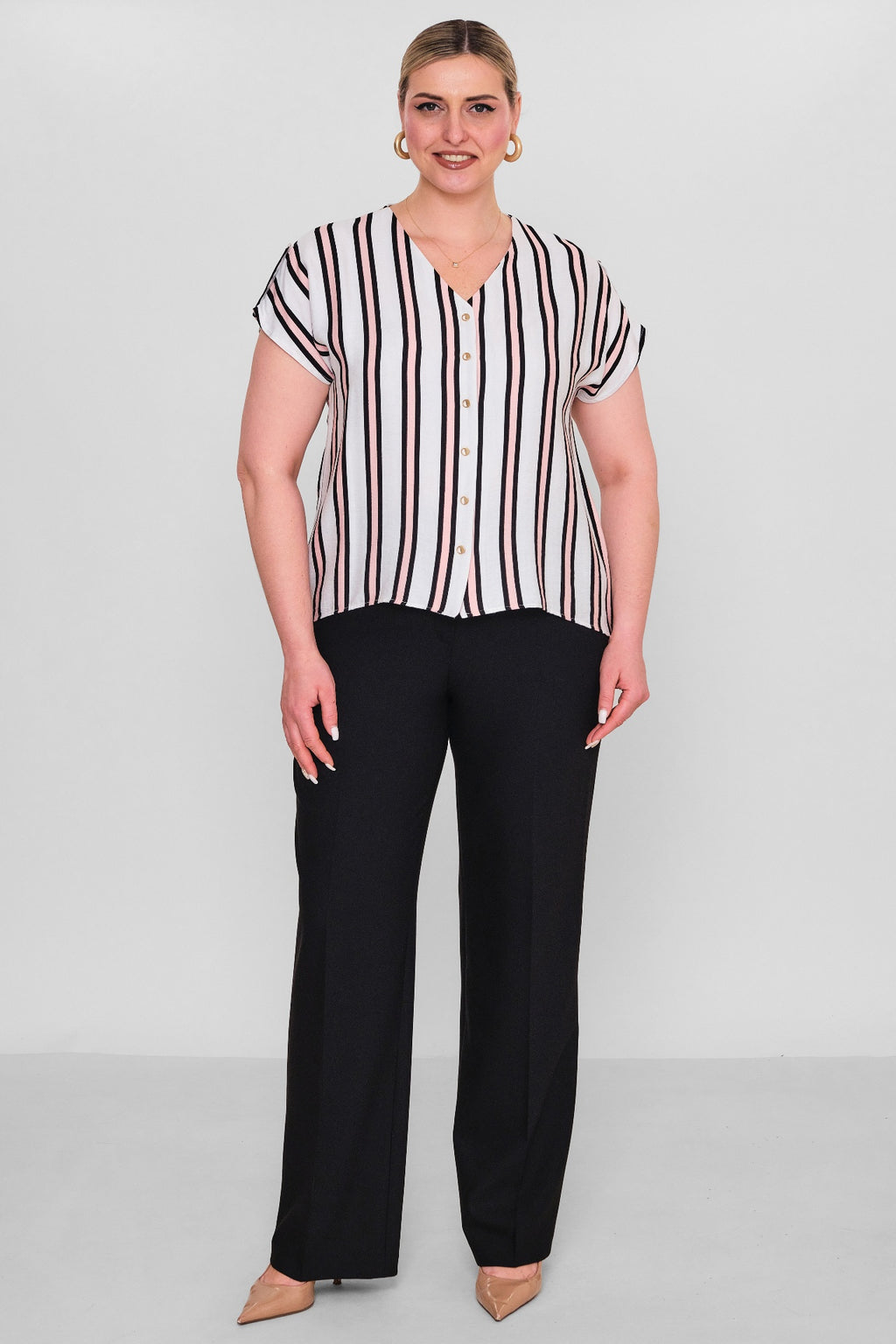 Selen - Plus Size Blouse (SLN26Y160230) - 8690200178993