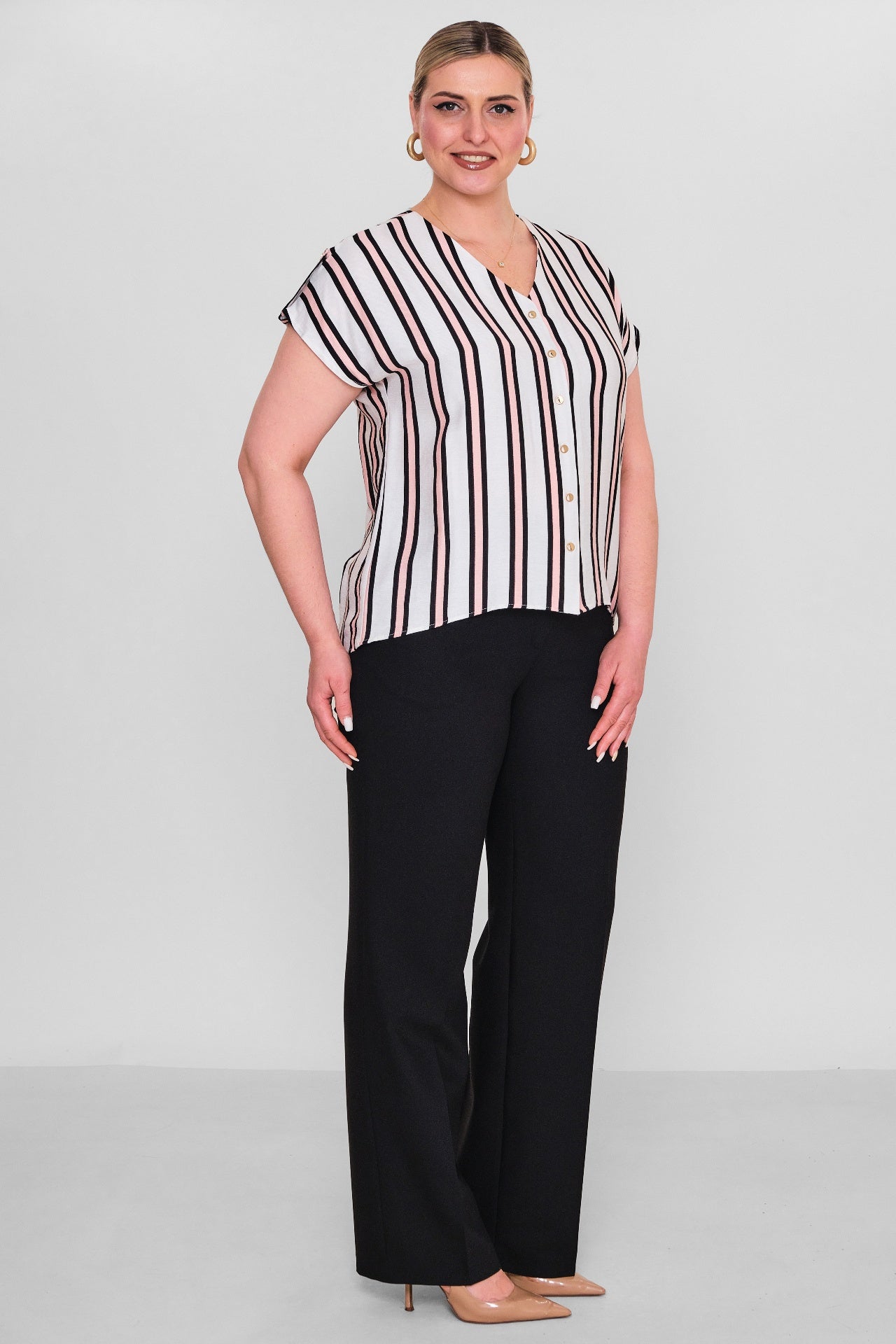 Selen - Plus Size Blouse (SLN26Y160230) - 8690200178993