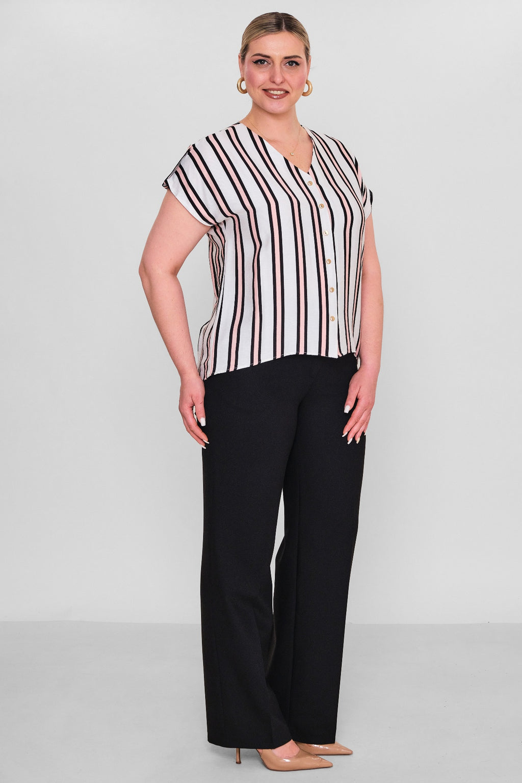 Selen - Plus Size Blouse (SLN26Y160230) - 8690200178993