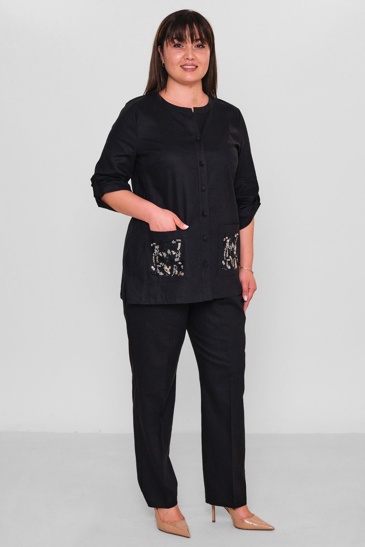 Dress Port - Plus Size Suit (DSP26Y3543) - 8690200179716